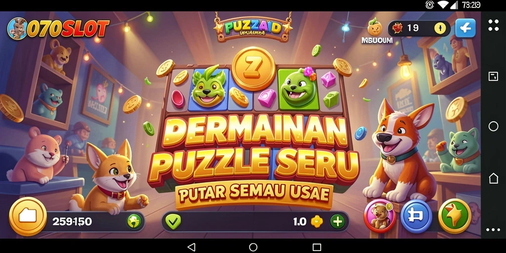 Screenshot dari gameplay <strong>070SLOT</strong> yang menarik dalam menyelesaikan puzzle.