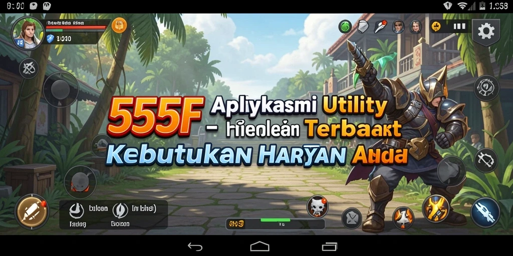 Tampilan antarmuka 555F yang intuitif dan menarik.