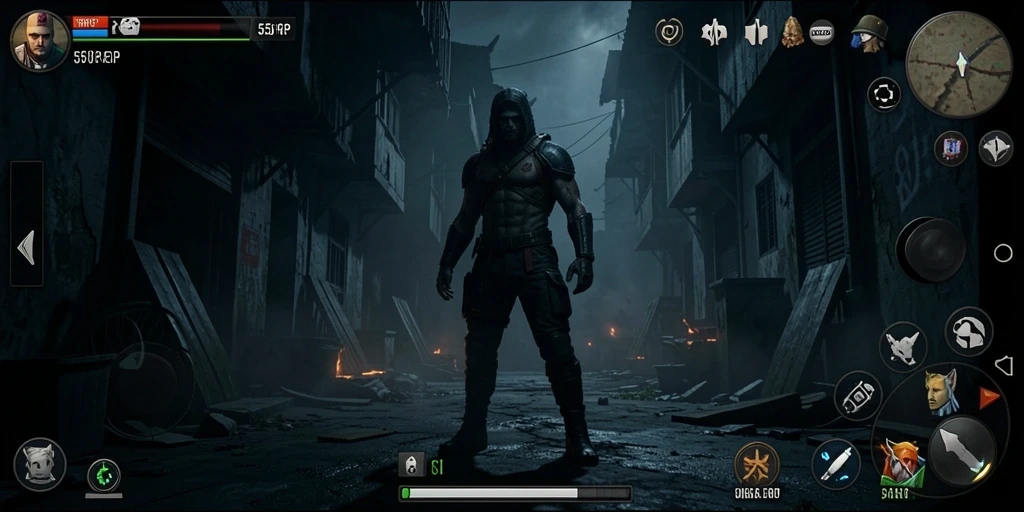 Tampilan gameplay menakutkan dari 55RP yang penuh ketegangan.