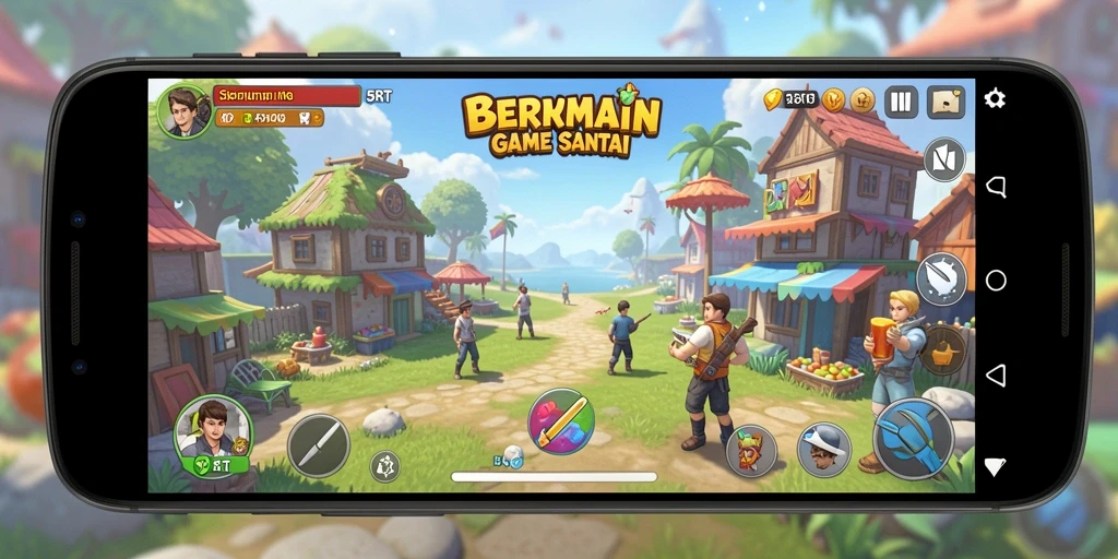 Tampilan gameplay 5RT yang mengasyikkan dan penuh warna.