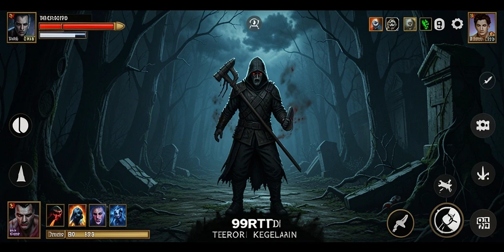 Screenshot 99RTP yang menunjukkan momen mencekam dalam gameplay.