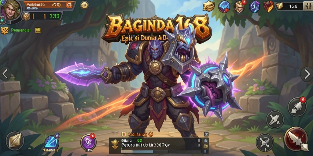 Tampilan gameplay BAGINDA168 menampilkan pertarungan seru dan eksplorasi yang mendalam.