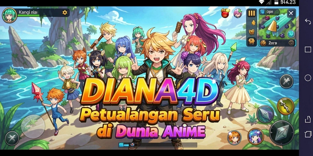 Tampilan menawan dari gameplay <strong>DIANA4D</strong> yang memukau.