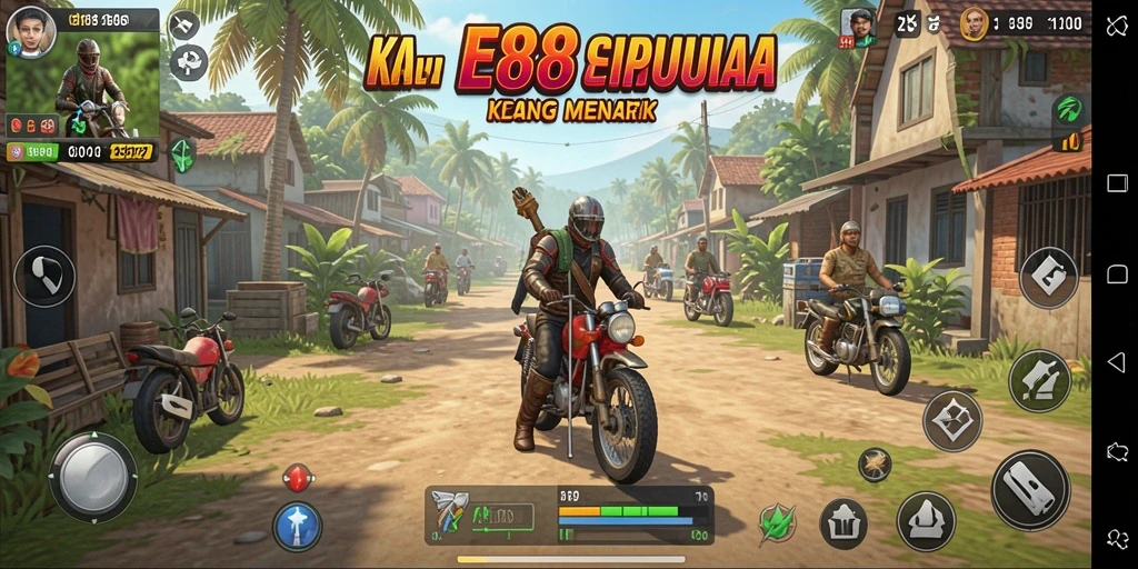 Screenshot E88 menampilkan gameplay simulasi yang realistis dan menarik.