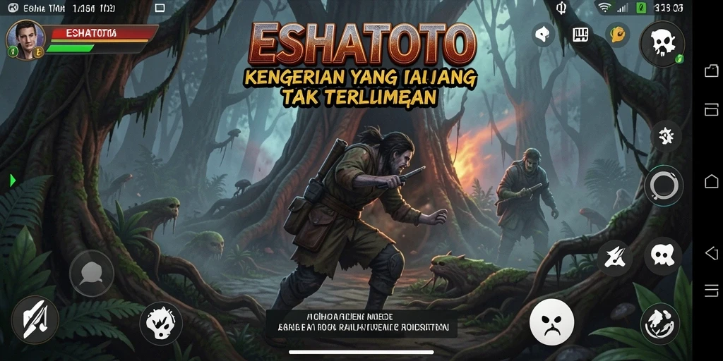 Tampilan mengerikan dari gameplay ESHATOTO yang menegangkan.