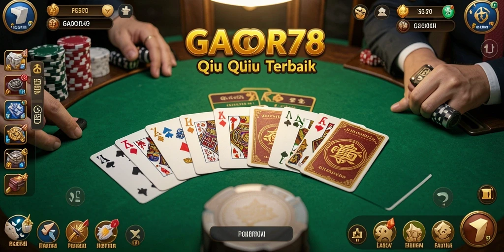 Tampilan gameplay seru GACOR78 saat bermain QiuQiu.