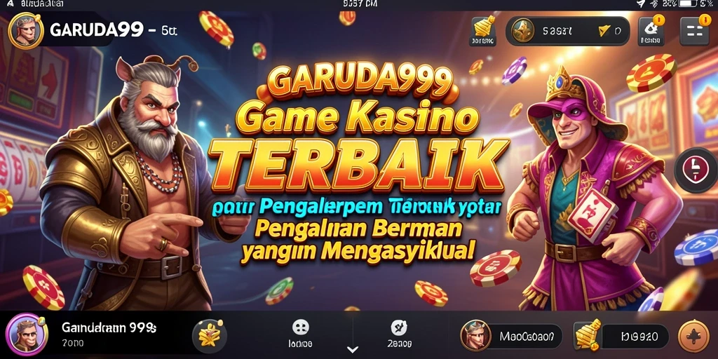 Screenshot utama GARUDA999 menampilkan gameplay Kasino yang menegangkan dan seru.