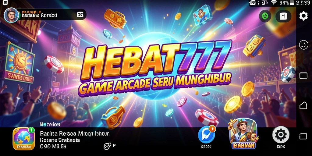 Tampilan gameplay seru dan penuh warna di HEBAT777.