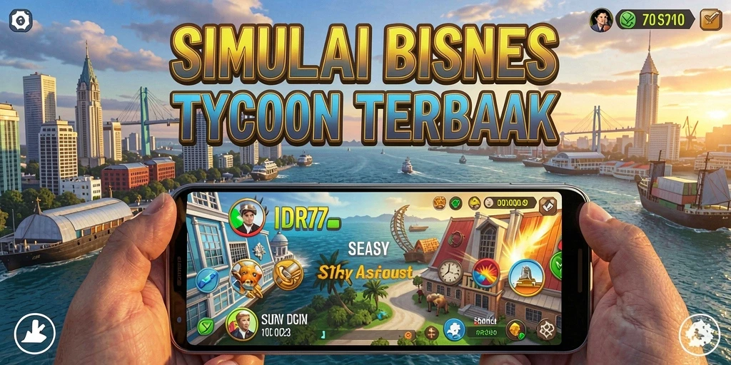 Tampilan gameplay IDR77 dengan manajemen bisnis yang mendalam.