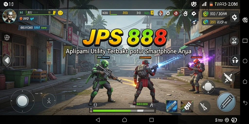 Tampilan antarmuka pengguna JPS888 yang menarik dan intuitif.