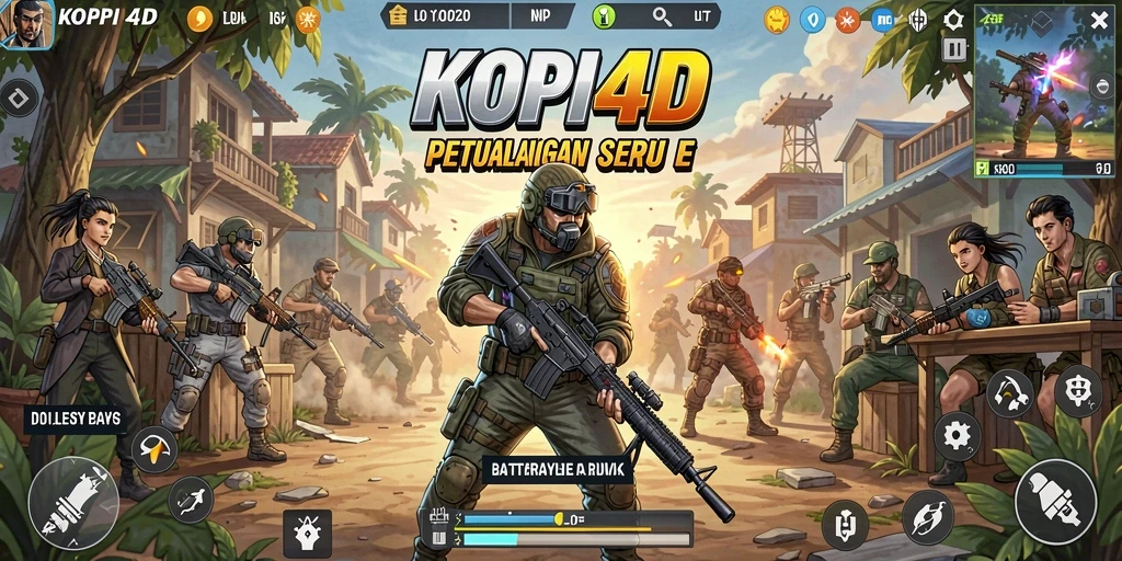 Tangkap momen intens dalam pertempuran Battle Royale di KOPI4D.