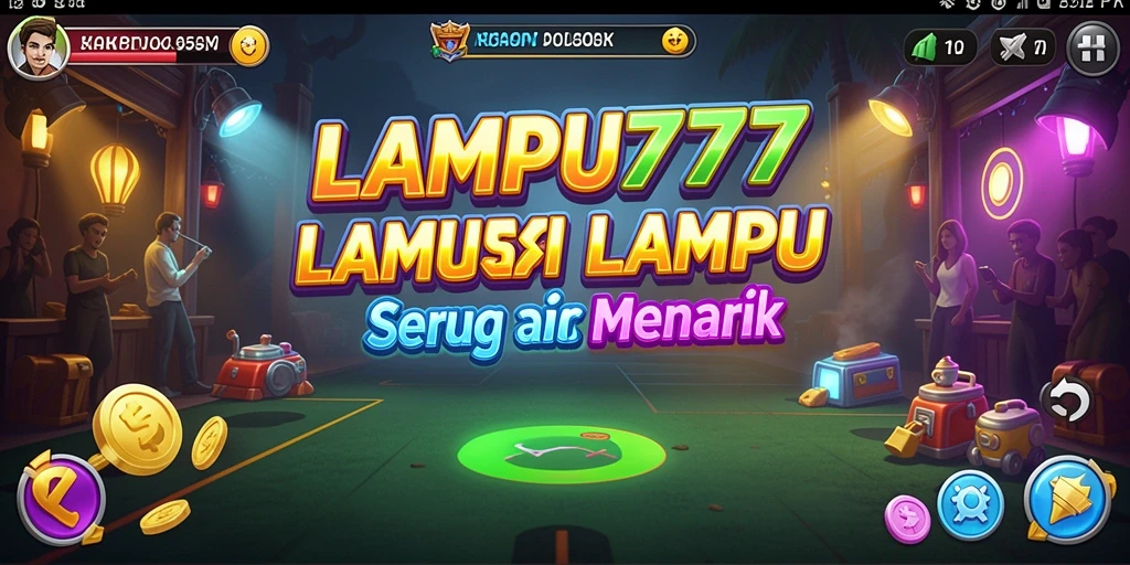 Screenshot gameplay LAMPU777 menampilkan desain lampu yang kreatif.