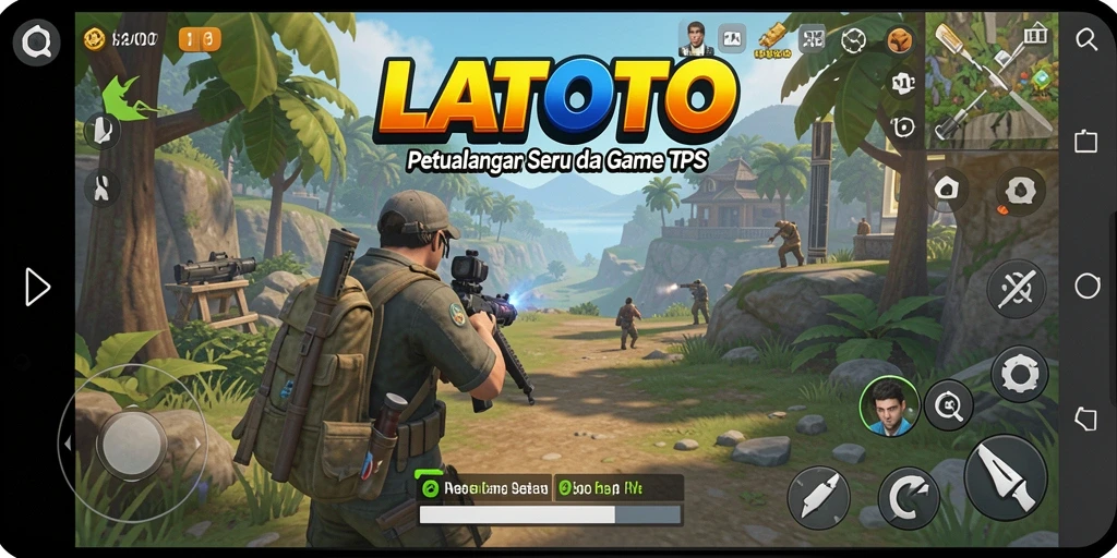 Tampilan gameplay LATOTO yang menegangkan dan seru.