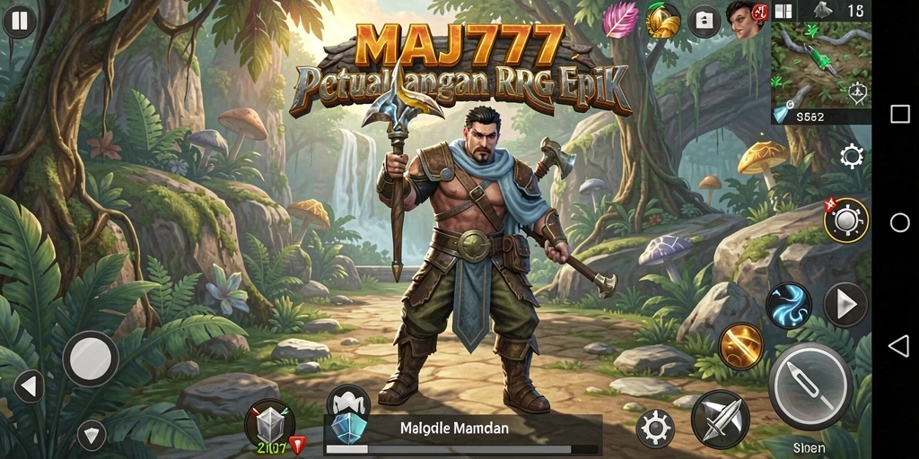 Screenshot gameplay menunjukkan aksi seru dalam petualangan RPG.