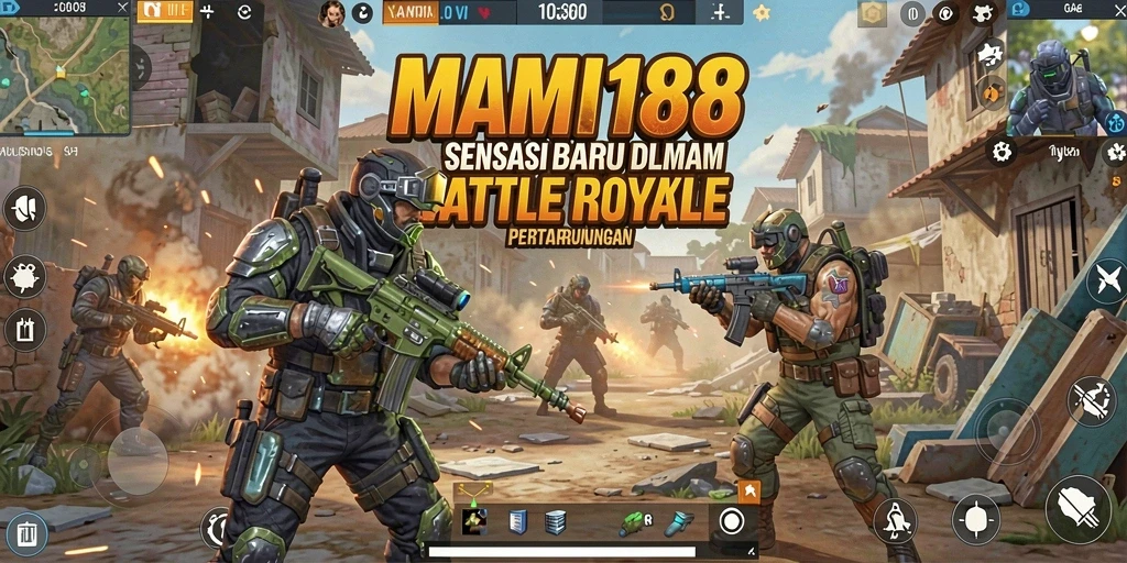 Tampilan gameplay seru dari MAMI188 dalam pertarungan Battle Royale.