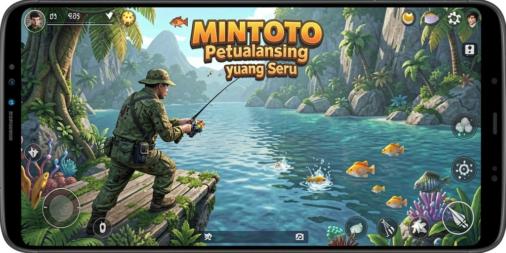 Gameplay seru MINTOTO dengan pemandangan bawah laut yang menakjubkan.