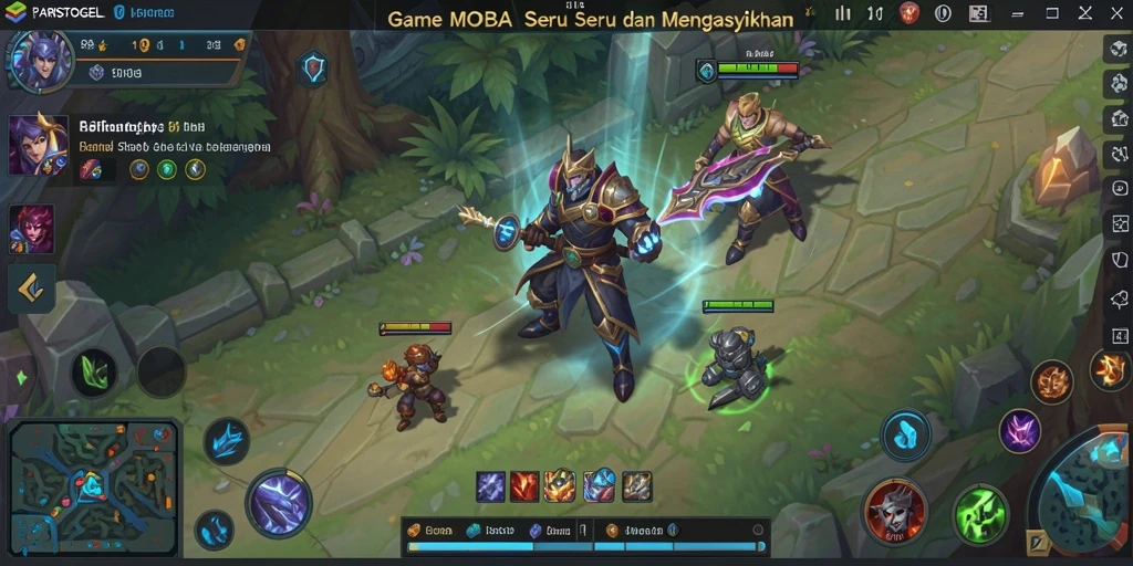 Gameplay seru di arena tempur PARISTOGEL dengan strategi tim.