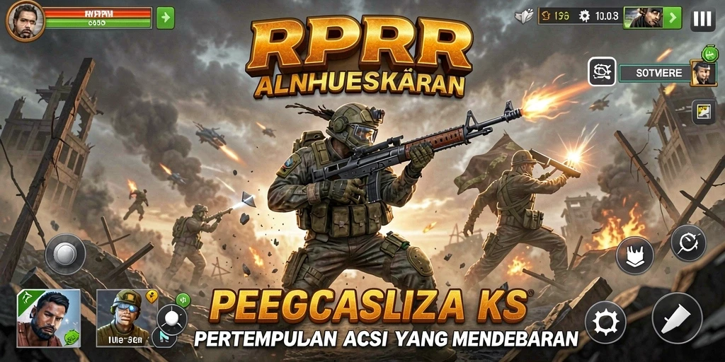 Screenshot RPRR menampilkan aksi laga yang seru dan mendebarkan.