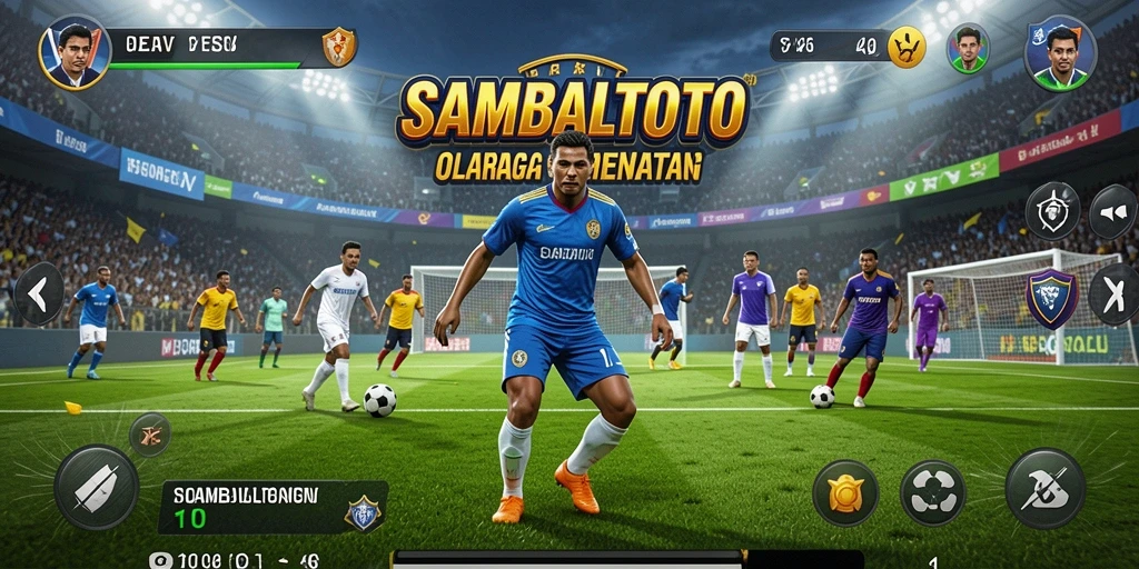 Screenshot <strong>SAMBALTOTO</strong> menampilkan aksi seru dalam permainan olahraga.