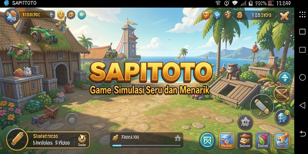 Tangkapan layar gameplay SAPITOTO yang menampilkan aksi seru dalam simulasi.