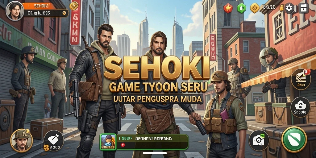Tangkapan layar gameplay SEHOKI dengan grafis menyenangkan.