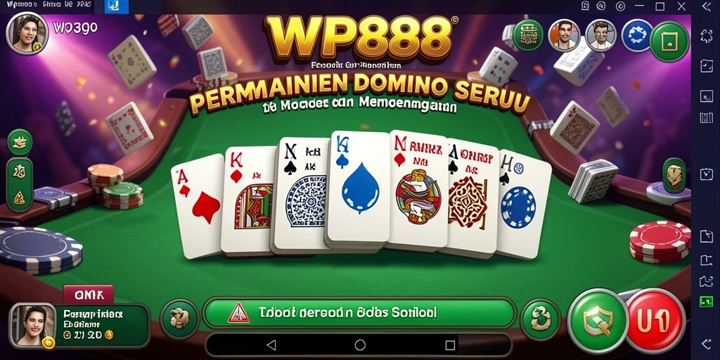 Gameplay seru WP888 menampilkan aksi menarik permainan Domino.